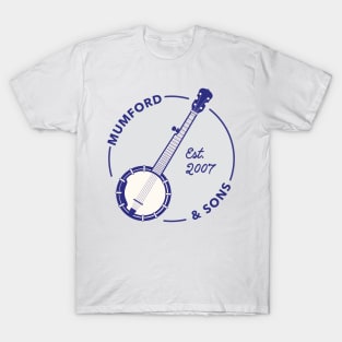 Mumford and Sons Banjo (Blue/Grey) T-Shirt